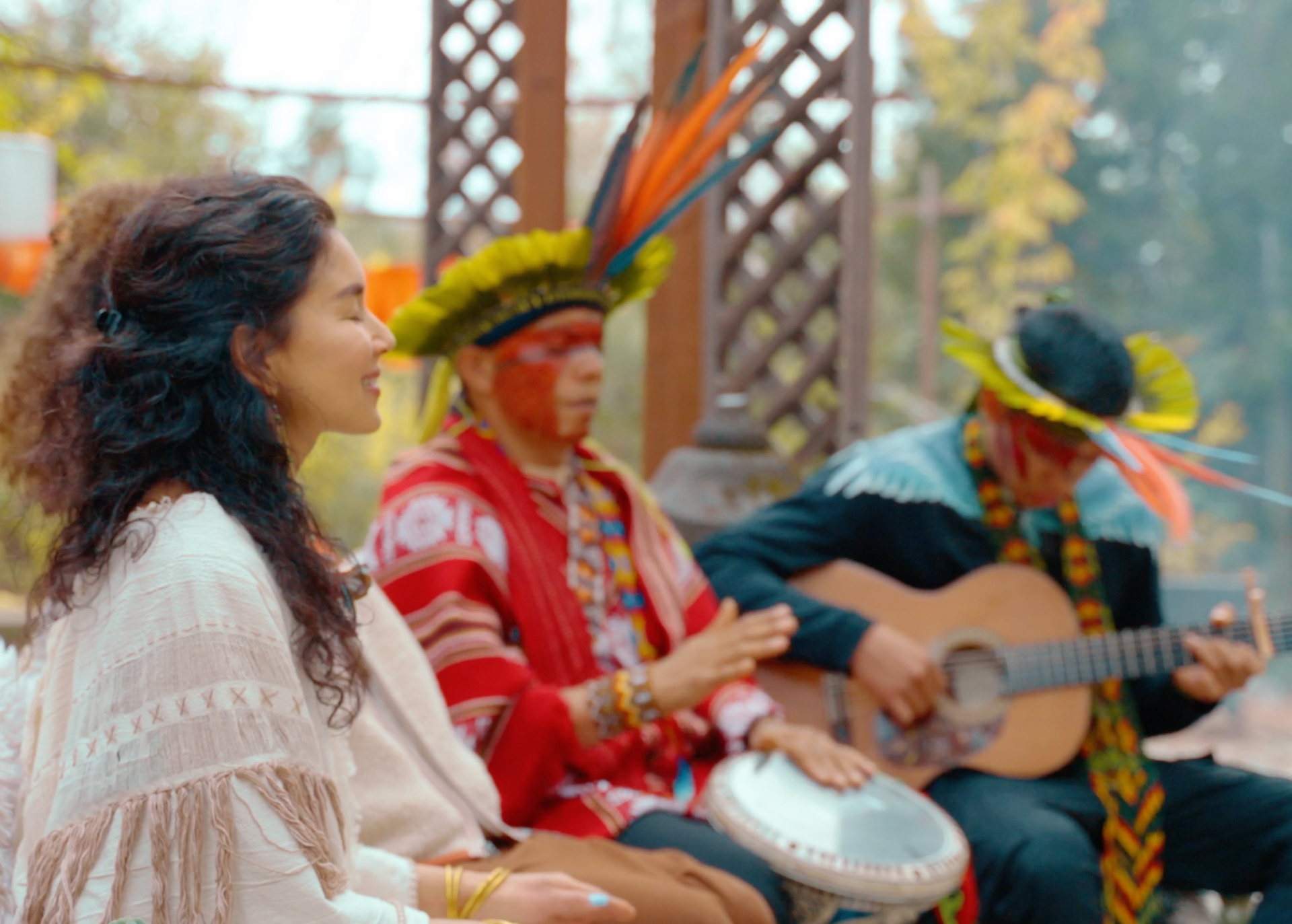 A still from a Yawanawa interview video I produced (now on YouTube).